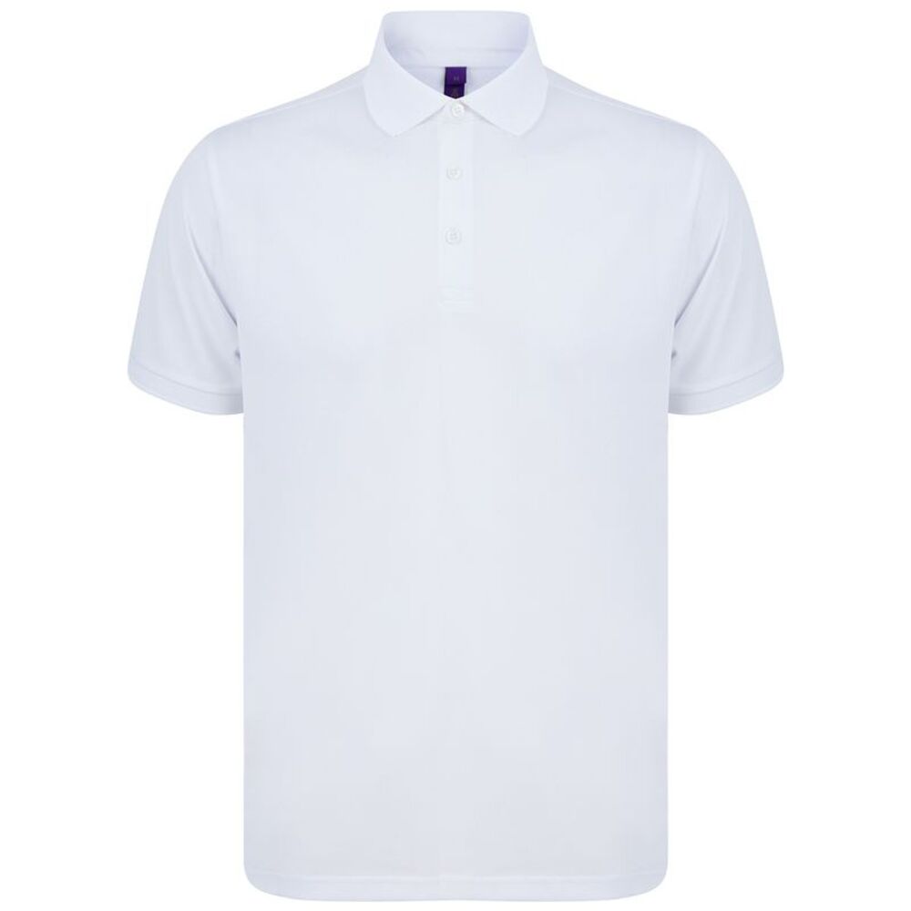 Henbury Unisex Adult Polo Shirt / White
